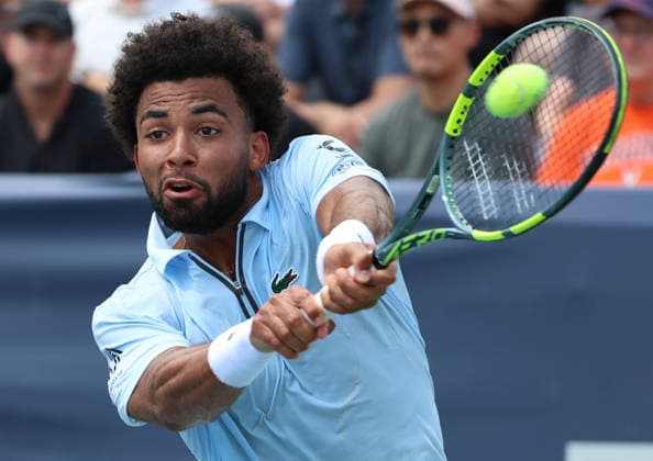 July 28, 2026, Washington, Illinois, USA: ARTHUR FILS of France during the match against R. Jodar of Spain in the first round of Mubadala Washington DC, USA. Fils lost 6:7 (5-7), 3:6 Washington USA - ZUMAc278 20260728_zsp_c278_012 Copyright: xMarcinxCholewinskix