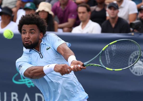 July 28, 2026, Washington, Illinois, USA: ARTHUR FILS of France during the match against R. Jodar of Spain in the first round of Mubadala Washington DC, USA. Fils lost 6:7 (5-7), 3:6 Washington USA - ZUMAc278 20260728_zsp_c278_014 Copyright: xMarcinxCholewinskix