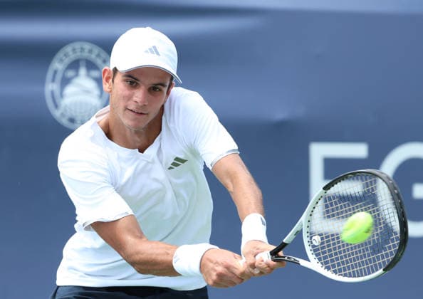 July 28, 2026, Washington, Illinois, USA: RAFAEL JODAR of SPAIN during the match against A. FILS of France in the first round of Mubadala Washington DC, USA. Jodar won 7:6 (7-5), 6:3. Washington USA - ZUMAc278 20260728_zsp_c278_020 Copyright: xMarcinxCholewinskix