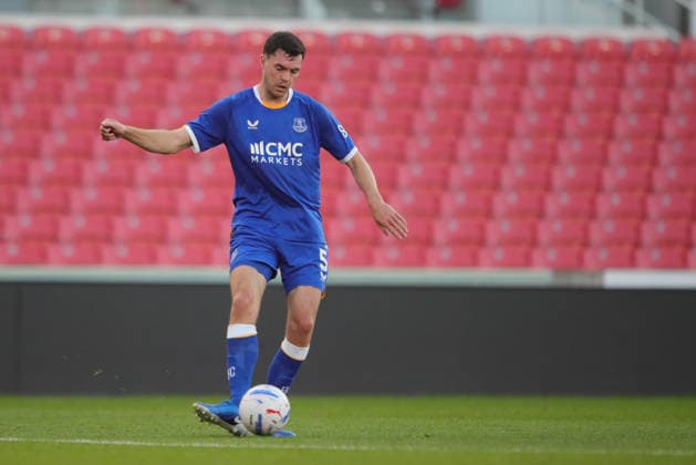 Stoke City v Everton, Pre-Season Friendly Michael Keane of Everton during the Pre-Season Friendly match between Stoke City and Everton at the Bet365 Stadium, Stoke-on-Trent, UK on 28 July 2026. Stoke-on-Trent Bet365 Stadium Staffordshire UK Editorial use only , Copyright: xAlunxRobertsx PSI-24601-0043