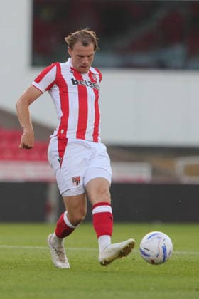 Stoke City v Everton, Pre-Season Friendly Svante Ingelsson of Stoke City during the Pre-Season Friendly match between Stoke City and Everton at the Bet365 Stadium, Stoke-on-Trent, UK on 28 July 2026. Stoke-on-Trent Bet365 Stadium Staffordshire UK Editorial use only , Copyright: xAlunxRobertsx PSI-24601-0096