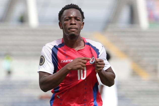 CONCACAF U-20 Championship: Haiti - Cuba Franco Celestin of Haiti celebrates a goal during a CONCACAF U-20 Championship match between Haiti and Cuba played at the Universitario Stadium in Puebla, Mexico, 28 July 2026. Puebla Mexico  Copyright: xHildaxRiosx