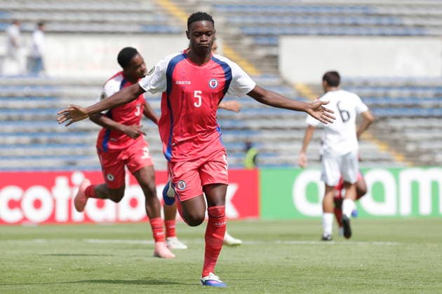 CONCACAF U-20 Championship: Haiti - Cuba Miguel Joseph of Haiti celebrates a goal during a CONCACAF U-20 Championship match between Haiti and Cuba played at the Universitario Stadium in Puebla, Mexico, 28 July 2026. Puebla Mexico  Copyright: xHildaxRiosx