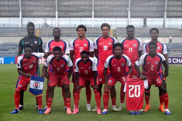 CONCACAF U-20 Championship: Haiti - Cuba Haitian pose before a CONCACAF U-20 Championship match between Haiti and Cuba at the Estadio Universitario in Puebla, Mexico, 28 July 2026. Puebla Mexico  Copyright: xHildaxRiosx