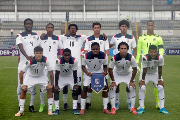 CONCACAF U-20 Championship: Haiti - Cuba Cuban players warm up before a CONCACAF U-20 Championship match between Haiti and Cuba at the Estadio Universitario in Puebla, Mexico, 28 July 2026. Puebla Mexico  Copyright: xHildaxRiosx