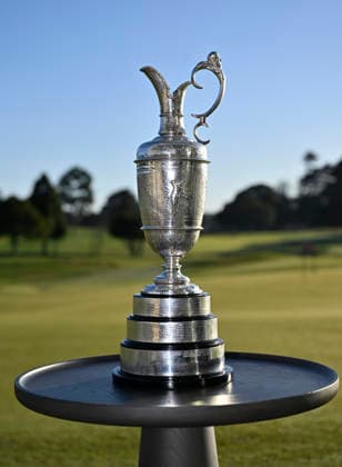 The Claret Jug, officially named the Golf Champion Trophy, is the famous sterling silver prize awarded annually to the winner of Open. Ryan Fox, Champion Golfer of the Year during a media day and press conference, PK, Pressekonferenz at Royal Auckland and Grange Golf Club In Auckland, New Zealand. Tuesday 28 July 2026. Photo : Alan Lee Auckland New Zealand Copyright: xAlanxLeex x