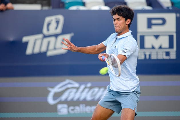 LOS CABOS TENNIS OPEN 2026 LOS CABOS TENNIS OPEN 2026 SHO SHIMABUKURO VS RODRIGO PACHECO 28072026 LOS CABOS, MEXICO. Action photo of Rodrigo Pacheco of Mexico, during a match at the Los Cabos Tennis Open 2026 at the Cabo Sports Complex in Baja California, Mexico. Foto de accion de Rodrigo Pacheco de Mexico, durante juego del Los Cabos Tennis Open 2026 celebrado en el Cabo Sports Complex en Baja California, Mexico. PHOTO BY IMAGENSHOP AGENCIA FOTOGRAFICA LOS CABOS BAJA CALIFORNIA MEXICO *** LOS CABOS TENNIS OPEN 2026 LOS CABOS TENNIS OPEN 2026 SHO SHIMABUKURO VS RODRIGO PACHECO 07 28 2026 LOS CABOS, MEXICO Action photo of Rodrigo Pacheco of Mexico during a match at the 2026 Los Cabos Tennis Open at the Cabo Sports Complex in Baja California, Mexico Action photo of Rodrigo Pacheco of Mexico, during a match at the 2026 Los Cabos Tennis Open held at the Cabo Sports Complex in Baja California, Mexico PHOTO BY IMAGENSHOP PHOTO AGENCY LOS CABOS BAJA CALIFORNIA MEXICO Copyright: xIMAGENSHOPxAGENCIAxFOTOGRAFICAx