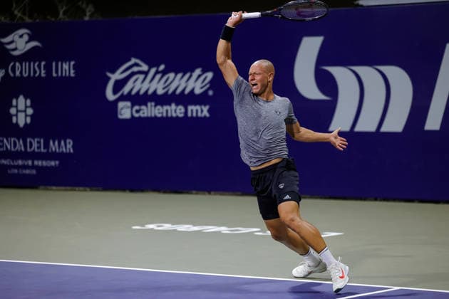 LOS CABOS TENNIS OPEN 2026 LOS CABOS TENNIS OPEN 2026 AIDAN MAYO VS JAMES DUCKWORTH 28072026 LOS CABOS, MEXICO. Action photo of Aidan Mayo of the United States, during a match at the Los Cabos Tennis Open 2026 at the Cabo Sports Complex in Baja California, Mexico. Foto de accion de Aidan Mayo de los Estados Unidos, durante juego del Los Cabos Tennis Open 2026 celebrado en el Cabo Sports Complex en Baja California, Mexico. PHOTO BY IMAGENSHOP AGENCIA FOTOGRAFICA LOS CABOS BAJA CALIFORNIA MEXICO *** LOS CABOS TENNIS OPEN 2026 LOS CABOS TENNIS OPEN 2026 AIDAN MAYO VS JAMES DUCKWORTH 07 28 2026 LOS CABOS, MEXICO Action photo of Aidan Mayo of the United States during a match at the 2026 Los Cabos Tennis Open at the Cabo Sports Complex in Baja California, Mexico Action photo of Aidan Mayo of the United States, during a match at the 2026 Los Cabos Tennis Open held at the Cabo Sports Complex in Baja California, Mexico PHOTO BY IMAGENSHOP PHOTO AGENCY LOS CABOS BAJA CALIFORNIA MEXICO Copyright: xIMAGENSHOPxAGENCIAxFOTOGRAFICAx