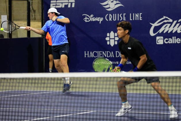 LOS CABOS TENNIS OPEN 2026 LOS CABOS TENNIS OPEN 2026 RAY HO BENJAMIN KITTAY VS JEAN JULEN ROJER THEODORE WINEGAR 28072026 LOS CABOS, MEXICO. Action photo of Ray Ho and Benjamin Kittay, during a match at the Los Cabos Tennis Open 2026 at the Cabo Sports Complex in Baja California, Mexico. Foto de accion de JRay Ho y Benjamin Kittay, durante juego del Los Cabos Tennis Open 2026 celebrado en el Cabo Sports Complex en Baja California, Mexico. PHOTO BY IMAGENSHOP AGENCIA FOTOGRAFICA LOS CABOS BAJA CALIFORNIA MEXICO *** LOS CABOS TENNIS OPEN 2026 LOS CABOS TENNIS OPEN 2026 RAY HO BENJAMIN KITTAY VS JEAN JULEN ROJER THEODORE WINEGAR 07 28 2026 LOS CABOS, MEXICO Action photo of Ray Ho and Benjamin Kittay during a match at the 2026 Los Cabos Tennis Open at the Cabo Sports Complex in Baja California, Mexico Action photo of Ray Ho and Benjamin Kittay, during a match at the 2026 Los Cabos Tennis Open held at the Cabo Sports Complex in Baja California, Mexico PHOTO BY IMAGENSHOP PHOTO AGENCY LOS CABOS BAJA CALIFORNIA MEXICO Copyright: xIMAGENSHOPxAGENCIAxFOTOGRAFICAx