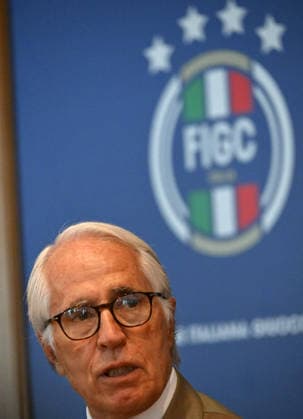 260728 -- ROME, July 28, 2026 -- Italian Football Federation President Giovanni Malago, gives a press conference, PK, Pressekonferenz to introduce Roberto Mancini as the new head coach of the Italy men s national football team, in Rome, Italy, July 28, 2026. Photo by Alberto Lingria Xinhua SPITALY-ROME-NEW HEAD COACH-ANNOUNCEMENT AxErbeituolingeliya  (SP)ITALY-ROME-NEW HEAD COACH-ANNOUNCEMENT IMAGO AxErbeituoÂ¡Â¤lingeliya  imago images 0862884982