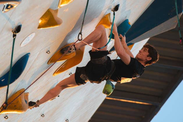 July 28, 2026, Salt Lake City, Utah, USA: Climber CRUZ PADILLA of the United States on the men s final route Lead Finals Wrap Up In World Climbing Pan America Series 2026  - ZUMAs381 20260728_znp_s381_004 Copyright: xAndrewxSzakmeisterx
