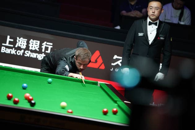 SHANGHAI, CHINA - JULY 29: Jack Lisowski of England plays a shot in the second round match against John Higgins of Scotland on Day 3 of the 2026 Snooker Shanghai Masters on July 29, 2026 in Shanghai, China.  Copyright: xTaixChengzhex 111657039950