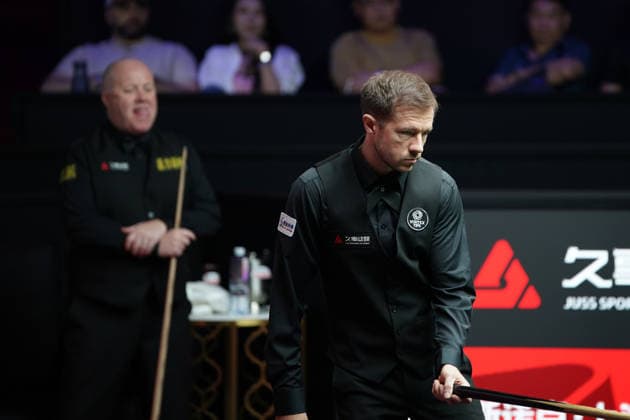 SHANGHAI, CHINA - JULY 29: Jack Lisowski of England reacts in the second round match against John Higgins of Scotland on Day 3 of the 2026 Snooker Shanghai Masters on July 29, 2026 in Shanghai, China.  Copyright: xTaixChengzhex 111657039951