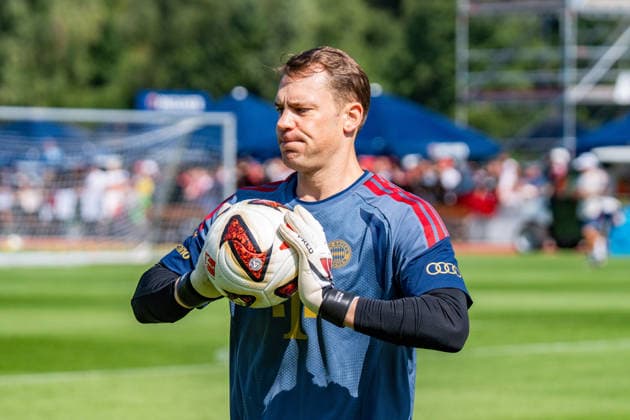 Trainingslager, FC Bayern München am 29.07.2026 in Rottach-Egern Manuel Neuer im Torwarttraining *** Training camp, FC Bayern Munich on July 29, 2026, in Rottach-Egern: Manuel Neuer during goalkeeper training Copyright: xBahhoxKarax
