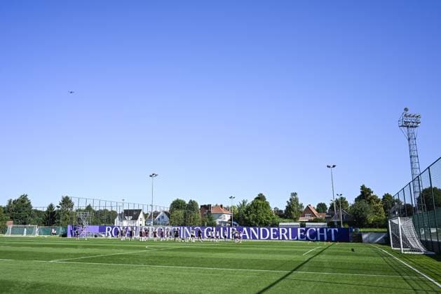 This picture shows a training session of Belgian RSC Anderlecht, Wednesday 29 July in Brussels, in preparations of the second leg of the second qualifying round for the UEFA Europa League against Swedish Hammarby IF. TOM GOYVAERTS TomxGoyvaerts  x182284054x