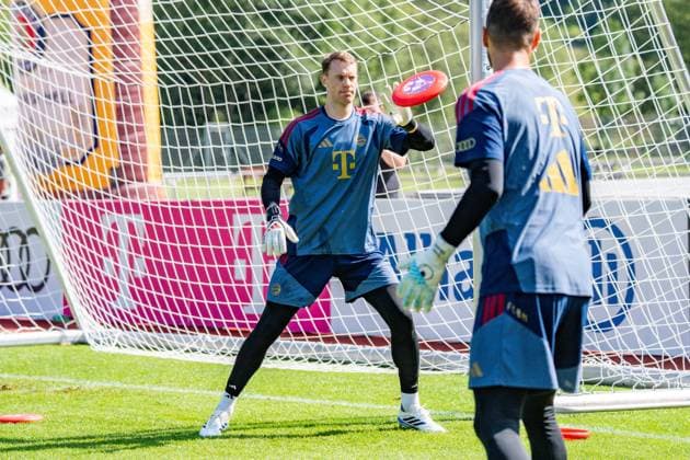 Trainingslager, FC Bayern München am 29.07.2026 in Rottach-Egern Manuel Neuer im Torwarttraining *** Training camp, FC Bayern Munich on July 29, 2026, in Rottach-Egern: Manuel Neuer during goalkeeper training Copyright: xBahhoxKarax