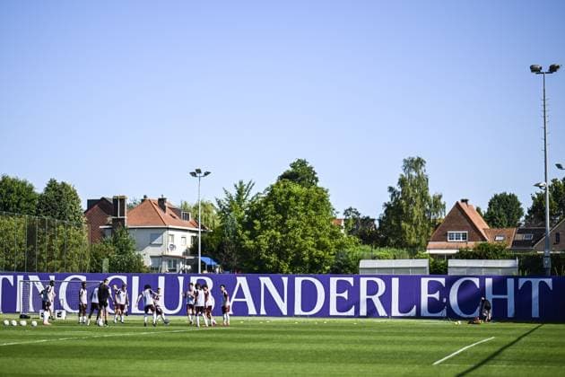 Anderlecht s players pictured in action during a training session of Belgian RSC Anderlecht, Wednesday 29 July in Brussels, in preparations of the second leg of the second qualifying round for the UEFA Europa League against Swedish Hammarby IF. TOM GOYVAERTS TomxGoyvaerts  x182283973x
