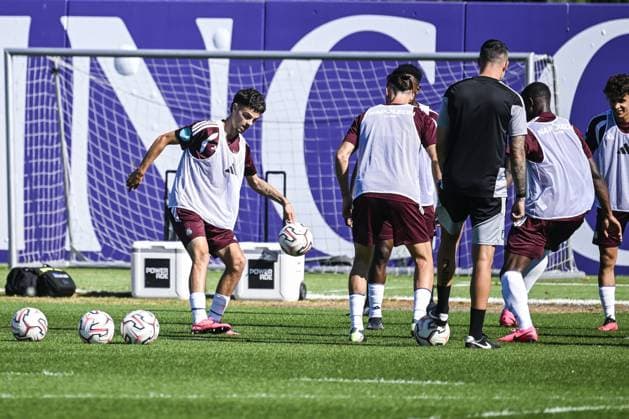 Anderlecht s Tristan Degreef pictured in action during a training session of Belgian RSC Anderlecht, Wednesday 29 July in Brussels, in preparations of the second leg of the second qualifying round for the UEFA Europa League against Swedish Hammarby IF. TOM GOYVAERTS TomxGoyvaerts  x182284041x