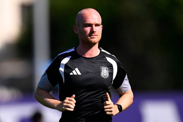 RSC Anderlecht v Hammarby IF - UEFA Europa League Media Activities 29 07 2026 NEERPEDE, BELGIUM - JULY 29 : Stessens Dries physical coach of RSCA pictured during a training session ahead of the UEFA Europa League 2026 27 second qualifying round second leg between RSC Anderlecht and Hammarby IF on July 29, 2026 in Neerpede, Belgium, 29 07 2026 Neerpede Belgium  Copyright: xTomasxSiskx