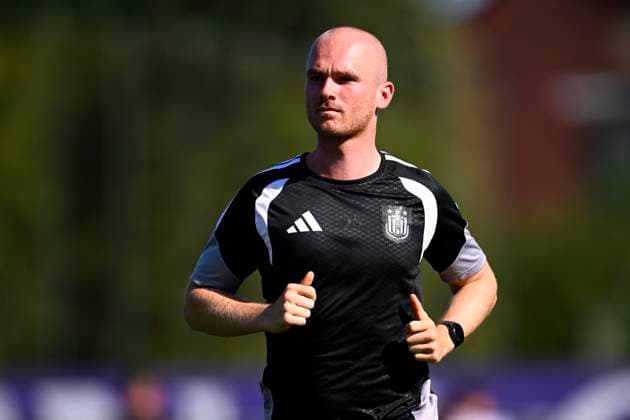 RSC Anderlecht v Hammarby IF - UEFA Europa League Media Activities 29 07 2026 NEERPEDE, BELGIUM - JULY 29 : Stessens Dries physical coach of RSCA pictured during a training session ahead of the UEFA Europa League 2026 27 second qualifying round second leg between RSC Anderlecht and Hammarby IF on July 29, 2026 in Neerpede, Belgium, 29 07 2026 Neerpede Belgium  Copyright: xTomasxSiskx
