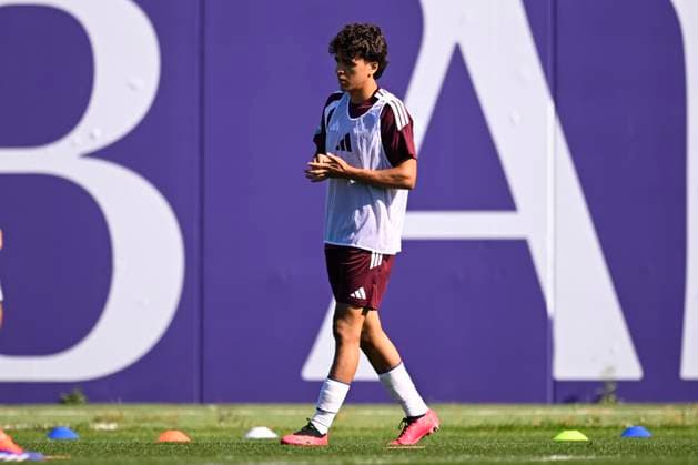 RSC Anderlecht v Hammarby IF - UEFA Europa League Media Activities 29 07 2026 NEERPEDE, BELGIUM - JULY 29 : Maamar Ali defender of RSC Anderlecht pictured during a training session ahead of the UEFA Europa League 2026 27 second qualifying round second leg between RSC Anderlecht and Hammarby IF on July 29, 2026 in Neerpede, Belgium, 29 07 2026 Neerpede Belgium  Copyright: xTomasxSiskx