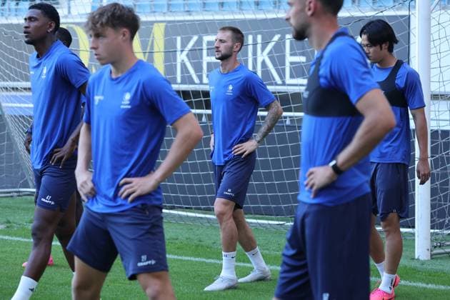 KAA Gent Gent, Belgium 29 07 2026 KAA Gent - LNZ Cherkasy, the players pictured during the training on 29 July 2026. ( Picture by Gianni Barbieux Photo News ) Gent Belgium  Copyright: xGiannixBarbieuxx
