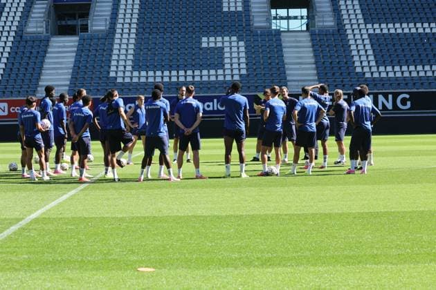 KAA Gent Gent, Belgium 29 07 2026 KAA Gent - LNZ Cherkasy, the players pictured during the training on 29 July 2026. ( Picture by Gianni Barbieux Photo News ) Gent Belgium  Copyright: xGiannixBarbieuxx