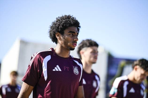 Anderlecht s Kais Barry arrives for a training session of Belgian RSC Anderlecht, Wednesday 29 July in Brussels, in preparations of the second leg of the second qualifying round for the UEFA Europa League against Swedish Hammarby IF. TOM GOYVAERTS TomxGoyvaerts  x182288011x