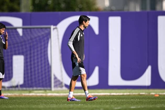 RSC Anderlecht v Hammarby IF - UEFA Europa League Media Activities 29 07 2026 NEERPEDE, BELGIUM - JULY 29 : Bruno Vitor head coach of RSC Anderlecht pictured during a training session ahead of the UEFA Europa League 2026 27 second qualifying round second leg between RSC Anderlecht and Hammarby IF on July 29, 2026 in Neerpede, Belgium, 29 07 2026 Neerpede Belgium  Copyright: xTomasxSiskx