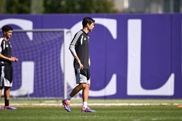 RSC Anderlecht v Hammarby IF - UEFA Europa League Media Activities 29 07 2026 NEERPEDE, BELGIUM - JULY 29 : Bruno Vitor head coach of RSC Anderlecht pictured during a training session ahead of the UEFA Europa League 2026 27 second qualifying round second leg between RSC Anderlecht and Hammarby IF on July 29, 2026 in Neerpede, Belgium, 29 07 2026 Neerpede Belgium  Copyright: xTomasxSiskx