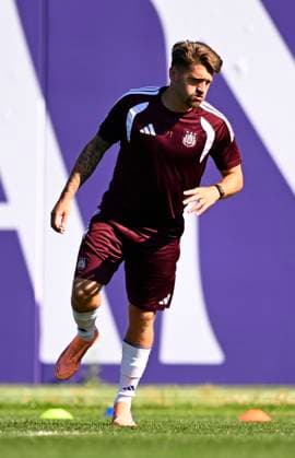 RSC Anderlecht v Hammarby IF - UEFA Europa League Media Activities 29 07 2026 NEERPEDE, BELGIUM - JULY 29 : Bertaccini Adriano forward of RSC Anderlecht pictured during a training session ahead of the UEFA Europa League 2026 27 second qualifying round second leg between RSC Anderlecht and Hammarby IF on July 29, 2026 in Neerpede, Belgium, 29 07 2026 Neerpede Belgium  Copyright: xTomasxSiskx