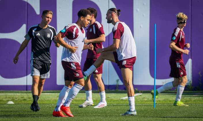 Anderlecht s Mario Stroeykens pictured during a training session of Belgian RSC Anderlecht, Wednesday 29 July 2026 in Brussels, in preparations of the second leg of the second qualifying round for the UEFA Europa League against Swedish Hammarby IF. VIRGINIExLEFOUR  x182289838x
