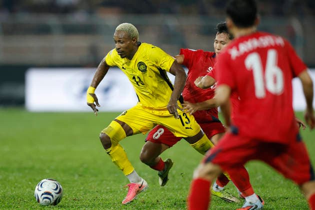 July 28, 2026, Kuala Lumpur, Malaysia: Mohamadou Sumareh of Malaysia (L) and Damoth Thongkhamsavath of Laos seen in action during the ASEAN Hyundai Cup 2026 match between Malaysia and Laos at Kuala Lumpur Football Stadium, Cheras. Final score; Malaysia 4:0 Laos. ASEAN Hyundai Cup 2026 Malaysia Vs Laos In Kuala Lumpur, Malaysia - 28 Jul 2026  - ZUMAs197 20260728_aaa_s197_296 Copyright: xWongxFokxLoyx
