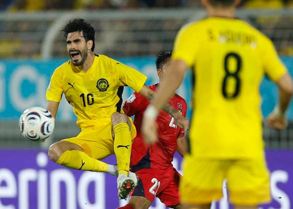 July 28, 2026, Kuala Lumpur, Malaysia: Endrick Dos Santos Parafita of Malaysia (L) and Vongsakda Chanthaleuxay of Laos seen in action during the ASEAN Hyundai Cup 2026 match between Malaysia and Laos at Kuala Lumpur Football Stadium, Cheras. Final score; Malaysia 4:0 Laos. ASEAN Hyundai Cup 2026 Malaysia Vs Laos In Kuala Lumpur, Malaysia - 28 Jul 2026  - ZUMAs197 20260728_aaa_s197_307 Copyright: xWongxFokxLoyx