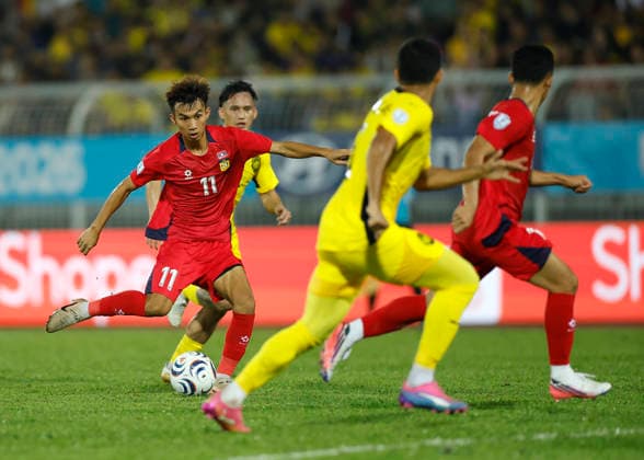 July 28, 2026, Kuala Lumpur, Malaysia: Chony Waenpaserth of Laos (L) seen in action during the ASEAN Hyundai Cup 2026 match between Malaysia and Laos at Kuala Lumpur Football Stadium, Cheras. Final score; Malaysia 4:0 Laos. ASEAN Hyundai Cup 2026 Malaysia Vs Laos In Kuala Lumpur, Malaysia - 28 Jul 2026  - ZUMAs197 20260728_aaa_s197_321 Copyright: xWongxFokxLoyx
