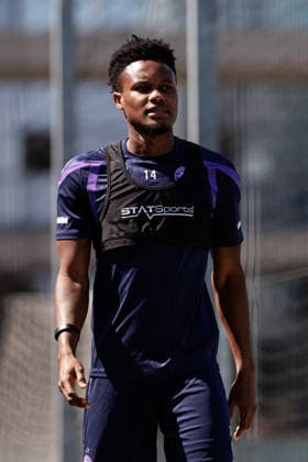 SOCCER - UEFA ECL, A.Wien vs Liepaja VIENNA,AUSTRIA,29.JUL.26 - SOCCER - UEFA Conference League, qualification, Austria Wien vs FK Liepaja, preview, training A.Wien. Image shows Kelvin Boateng (A.Wien).  GEPAxpictures xArminxRauthner