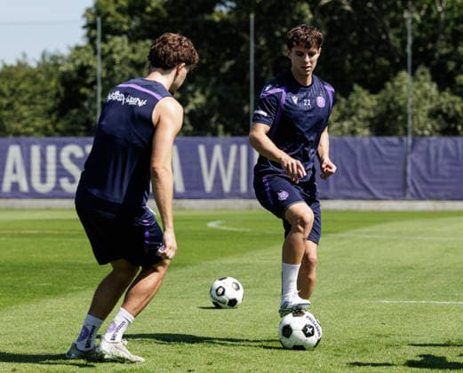 SOCCER - UEFA ECL, A.Wien vs Liepaja VIENNA,AUSTRIA,29.JUL.26 - SOCCER - UEFA Conference League, qualification, Austria Wien vs FK Liepaja, preview, training A.Wien. Image shows Florian Wustinger (A.Wien).  GEPAxpictures xArminxRauthner