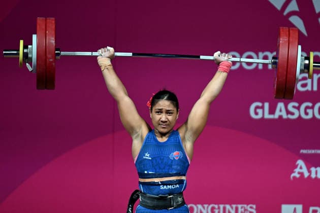 COM26 WEIGHTLIFTING, Seine Stowers of Samoa competes in the Women™s 77kg Weightlifting during the Glasgow 2026 Commonwealth Games at the SEC Armadillo in Glasgow, Scotland, Wednesday, July 29, 2026. ( NO ARCHIVING, EDITORIAL USE ONLY Glasgow Scotland United Kingdom  Copyright: xLUKASxCOCHx 20260729156893607763