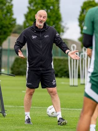John Potter Assistant Hibernian coach during a training session ahead of the clash with KF Malisheva Hibernian Training, Football, Hibernian Training Centre, Edinburgh, Scotland, UK - 29 Jul 2026Edinburgh Hibernian Training Centre Scotland United Kingdom EDITORIAL USE ONLY No use with unauthorised audio, video, data, fixture lists, club league logos or live services. Online in-match use limited to 120 images, no video emulation. No use in betting, games or single club league player publications.  Copyright: xAlanxRennie Shutterstockx 17016053cd