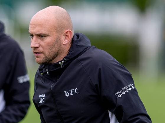 David Gray manager of Hibernian during a training session ahead of the clash with KF Malisheva Hibernian Training, Football, Hibernian Training Centre, Edinburgh, Scotland, UK - 29 Jul 2026Edinburgh Hibernian Training Centre Scotland United Kingdom EDITORIAL USE ONLY No use with unauthorised audio, video, data, fixture lists, club league logos or live services. Online in-match use limited to 120 images, no video emulation. No use in betting, games or single club league player publications.  Copyright: xAlanxRennie Shutterstockx 17016053ci