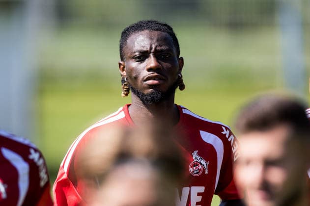 ST. JOHANN IN TIROL, AUSTRIA - JULY 29: Gideon Mensah (1. FC Koeln, 14) during a training session at trainings camp in Kitzbuehel of season 2026 27 at Koasastadion on July 29, 2026 in St. Johann in Tirol, Austria. Austria Copyright: xSteffiexWunderlx