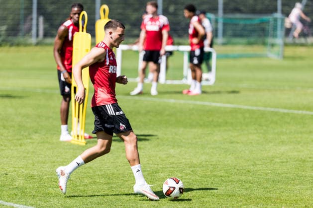 ST. JOHANN IN TIROL, AUSTRIA - JULY 29: Said El Mala (1. FC Koeln, 13) controls the ball during a training session at trainings camp in Kitzbuehel of season 2026 27 at Koasastadion on July 29, 2026 in St. Johann in Tirol, Austria. Austria Copyright: xSteffiexWunderlx
