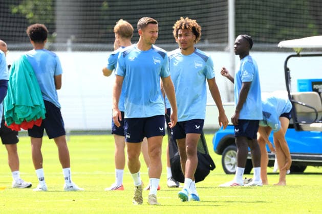 Football, 2nd Bundesliga, Hertha BSC, Training