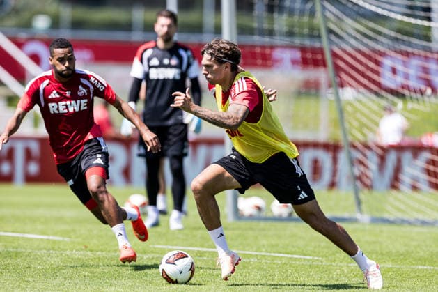 ST. JOHANN IN TIROL, AUSTRIA - JULY 29: Julian Pauli (1. FC Koeln, 3) controls the ball during a training session at trainings camp in Kitzbuehel of season 2026 27 at Koasastadion on July 29, 2026 in St. Johann in Tirol, Austria. Austria Copyright: xSteffiexWunderlx