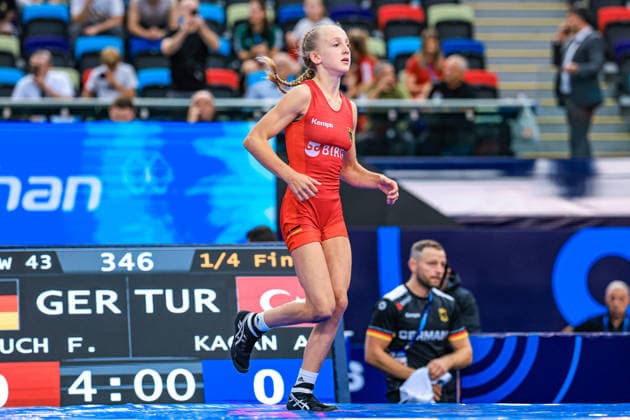 U17, U 17 Wrestling World Championships 43kg WW - Finja Viviane Strauch (GER) *** U17 Wrestling World Championships, 43 kg Open Weight: Finja Viviane Strauch (GER) Copyright: xUnitedxWorldxWrestlingx xAmirrezx UWW-U17-WC-BAKU-2026