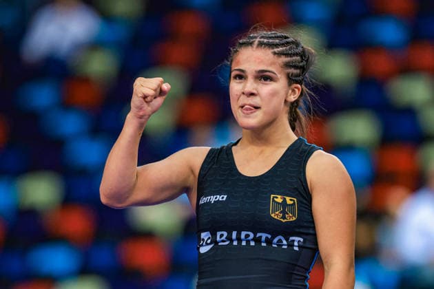 U17, U 17 Wrestling World Championships 49kg WW - Madina Bayramova (GER) *** U17 Wrestling World Championships, 49 kg, Women s Weight Class: Madina Bayramova (GER) Copyright: xUnitedxWorldxWrestlingx xAmirrezx UWW-U17-WC-BAKU-2026