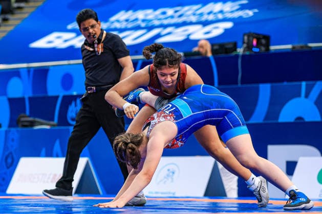 U17, U 17 Wrestling World Championships 73kg WW - Aisha Shantel Williams Bautista (PAN) df. Sude Naz Camoglu (TUR) *** U17 Wrestling World Championships, 73kg WW: Aisha Shantel Williams Bautista (PAN) defeated Sude Naz Camoglu (TUR) by fall Copyright: xUnitedxWorldxWrestlingx xAmirrezx UWW-U17-WC-BAKU-2026