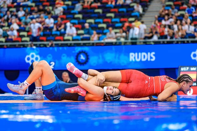 U17, U 17 Wrestling World Championships 73kg WW - Kaili Aulani Manuel (USA) df. Paula Benaixa Perez (ESP) *** U17 Wrestling World Championships, 73kg WW: Kaili Aulani Manuel (USA) def. Paula Benaixa Perez (ESP) Copyright: xUnitedxWorldxWrestlingx xAmirrezx UWW-U17-WC-BAKU-2026