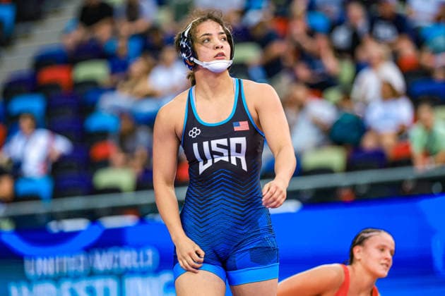 U17, U 17 Wrestling World Championships 73kg WW - Kaili Aulani Manuel (USA) df. Paula Benaixa Perez (ESP) *** U17 Wrestling World Championships, 73kg WW: Kaili Aulani Manuel (USA) def. Paula Benaixa Perez (ESP) Copyright: xUnitedxWorldxWrestlingx xAmirrezx UWW-U17-WC-BAKU-2026