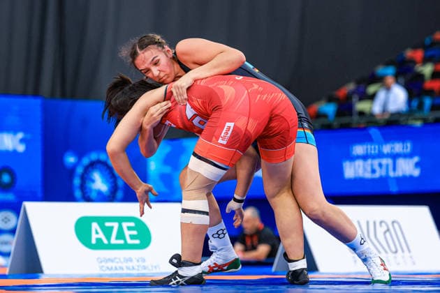U17, U 17 Wrestling World Championships 73kg WW - Lyra Lederer (GER) df. Tsukasa Komada (JPN) *** U17 Wrestling World Championships, 73 kg WW: Lyra Lederer (GER) def. Tsukasa Komada (JPN) Copyright: xUnitedxWorldxWrestlingx xAmirrezx UWW-U17-WC-BAKU-2026